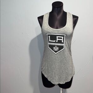 NHL Fanatics LA Kings Gray Razorback Tank!